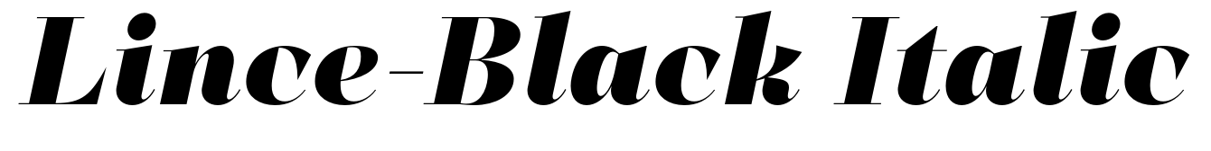 Lince-Black Italic